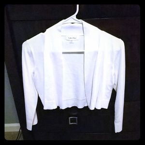 Calvin Klein white half sweater